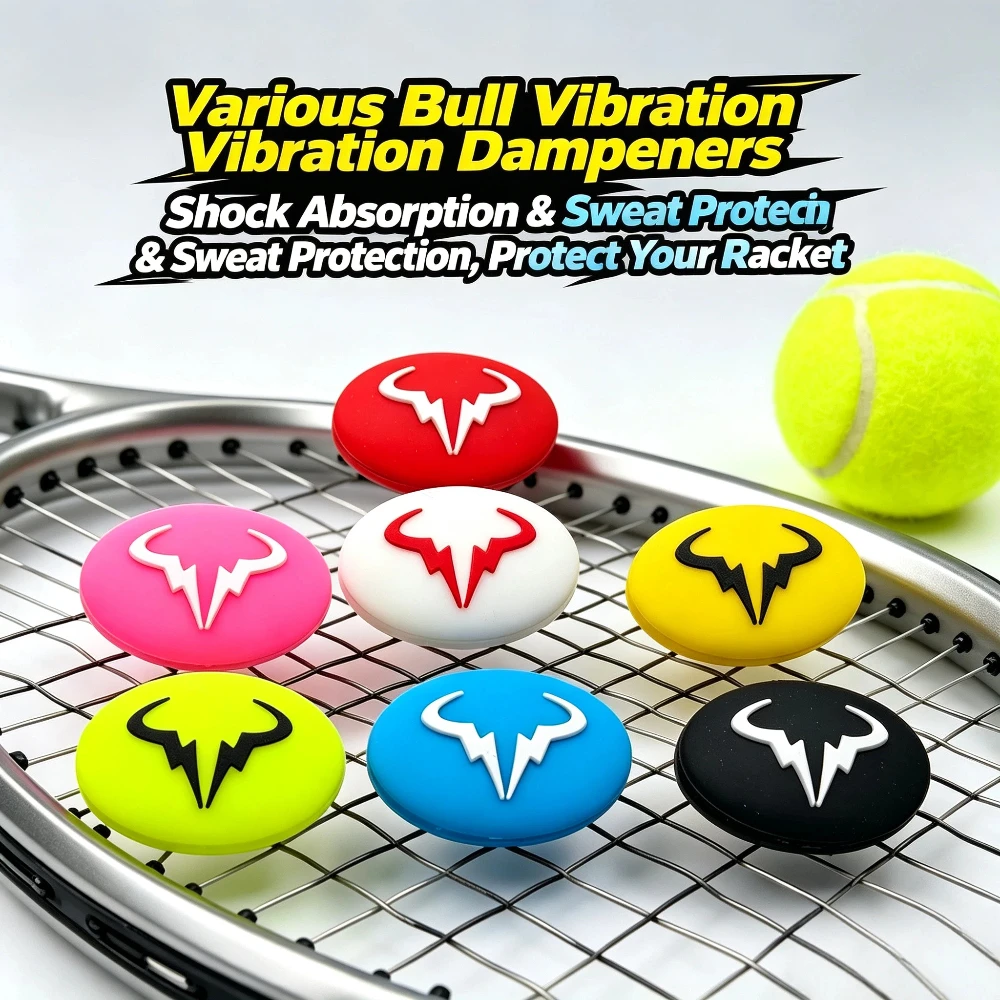 Bull Horn Tennis Vibration Racket Shock Absorber Accessories for You Racket Vibration Dampeners Universal Creative Tennis Damper
