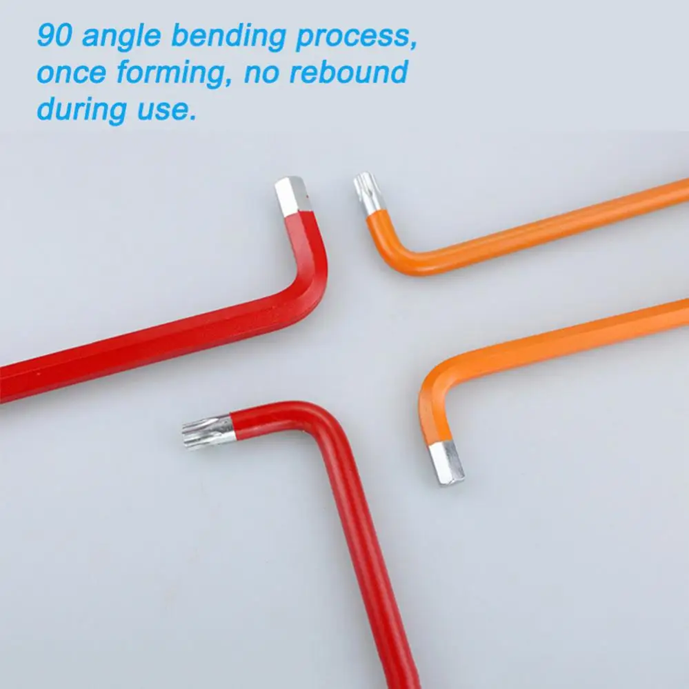 Multi size Allen Key Set Hex Wrench Screwdriver Set Colour Hexagon Spanner Ball End Tool L Type Hand Tools Kit