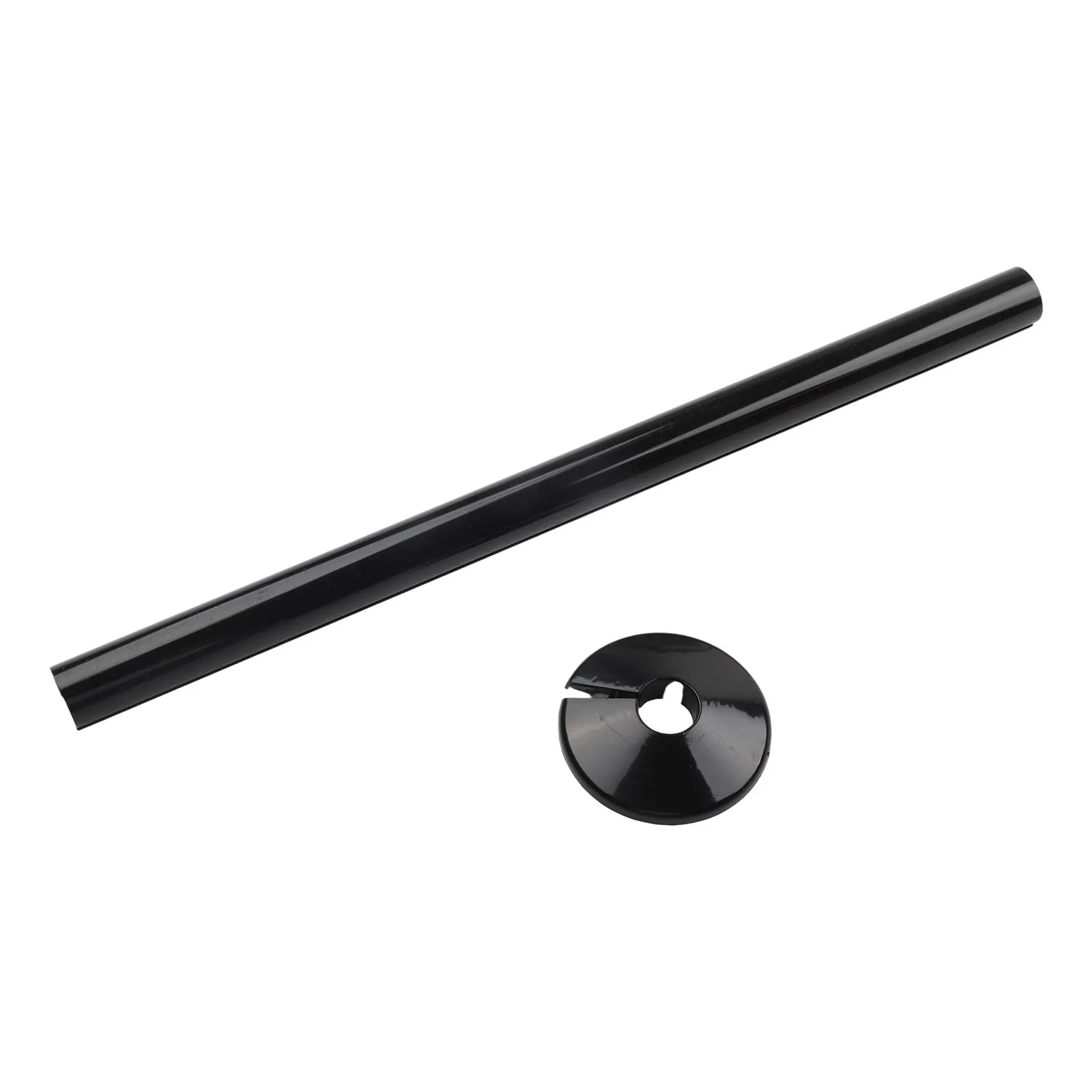 Черные крышки для труб Нашейники для труб из ПВХ Интерьер Эстетическое улучшение Настраиваемое длина Эффективная защита труб