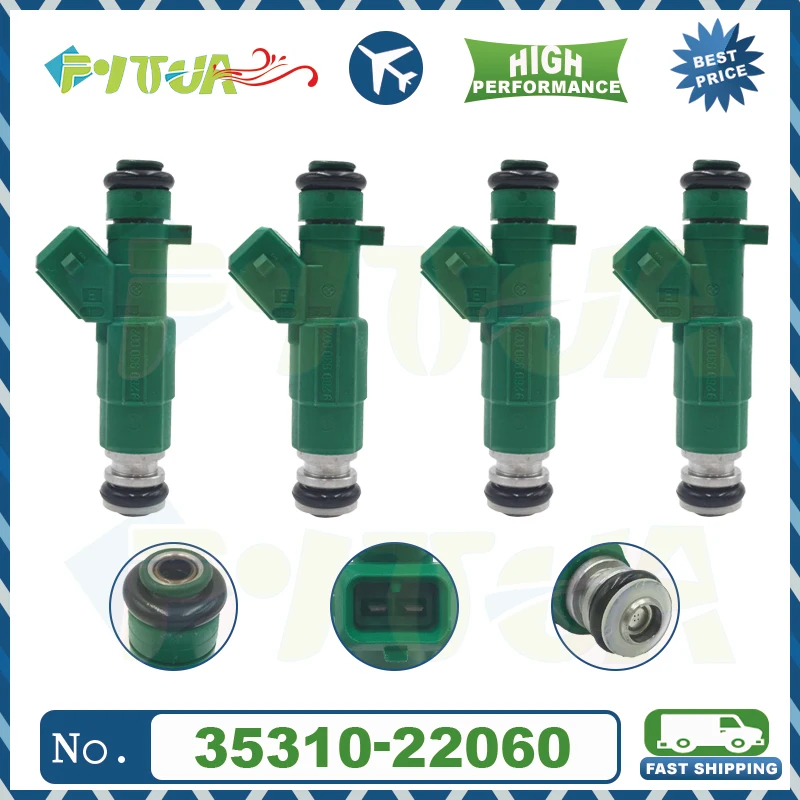 

4 шт., форсунка топливного инжектора 35310-22060 для Hyundai Accent X-3 1.3i 12V 3531022060