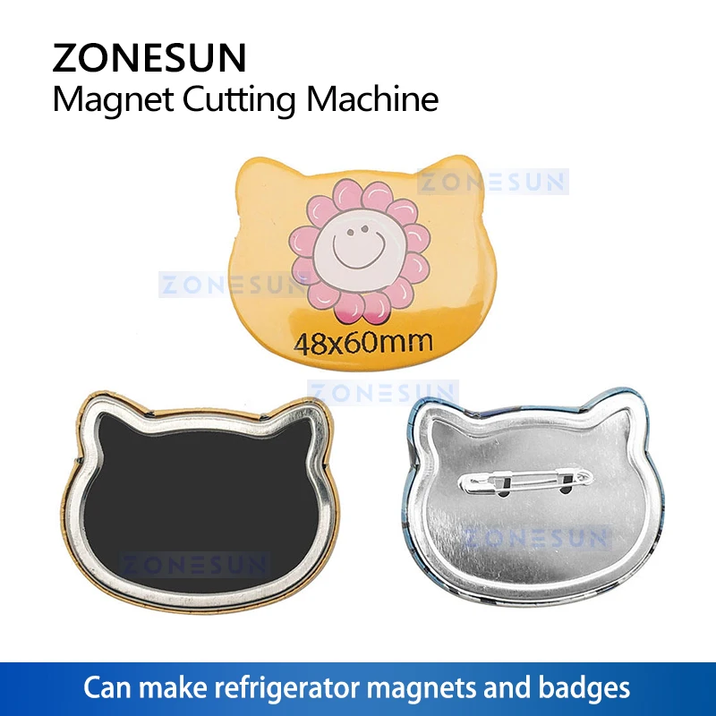 ZONESUN ZS-PCM2 آلات مغناطيس الثلاجة القابلة للتخصيص وآلات قطع البطاقات