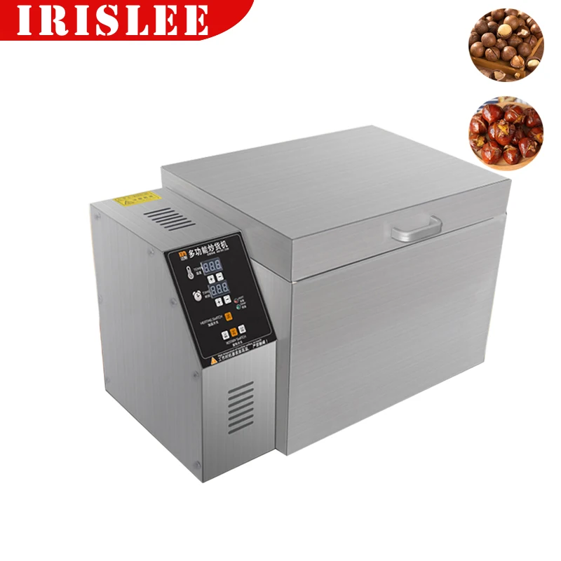 Máquina tostadora de maní eléctrica comercial, máquina tostadora de nueces de anacardo tostadas con arroz y castañas
