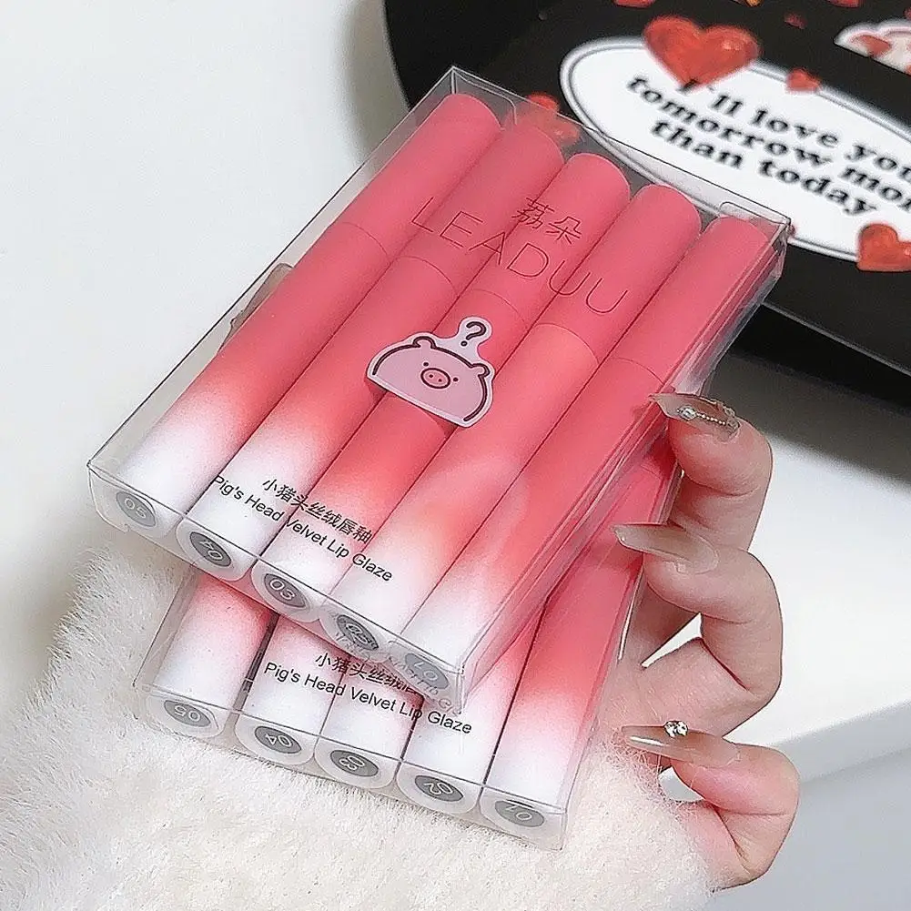 

Lipstick Lip Gloss Set Waterproof Non-Stick Cup Liquid Lipstick Velvet Lip Glaze Lipstick Lip Gloss Lip Care Not Easy to Fade