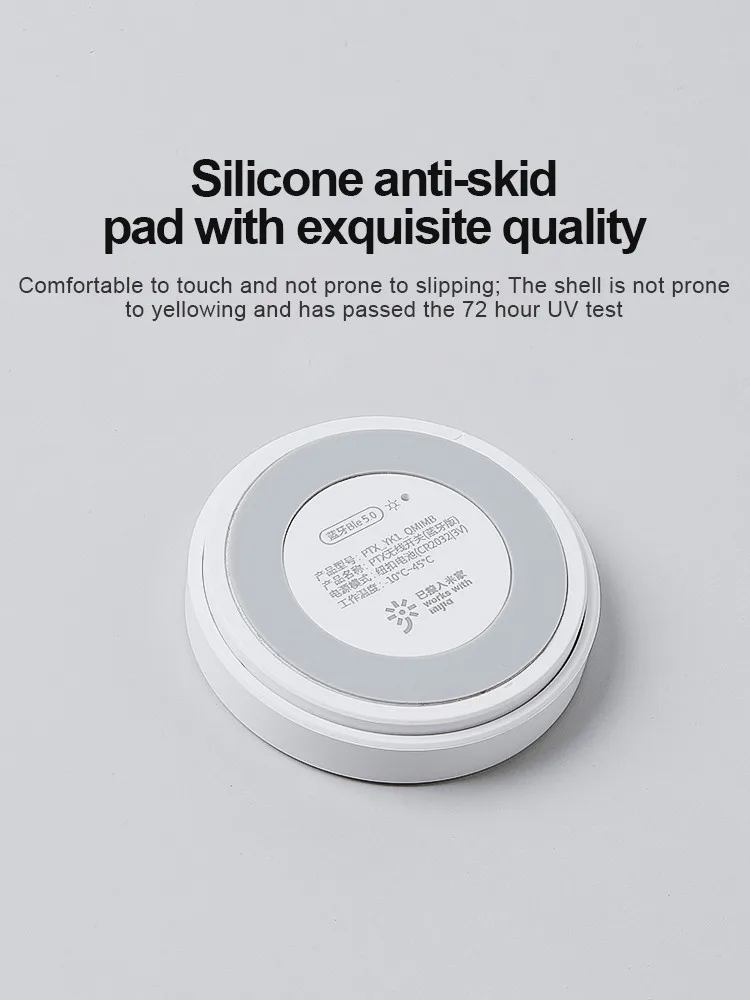 Timethinker PTX-Mini interruptor inalámbrico inteligente, conexión Bluetooth, botón remoto, trabajo de seguridad para el hogar con la aplicación Xiaomi Mi home