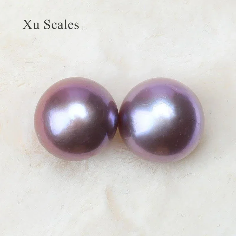 10MM Round Natural Freshwater Edison Baroque Pearl Paired with Colorful Candy Colors Customized Earrings DIY Various Jewelry