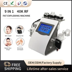 9IN1 KIM8  40K Vacuum Radio Frequency  8 Pads Laser Body Liposuction Cavitation Machine Face Lifting Body Shape EMS microcurrent