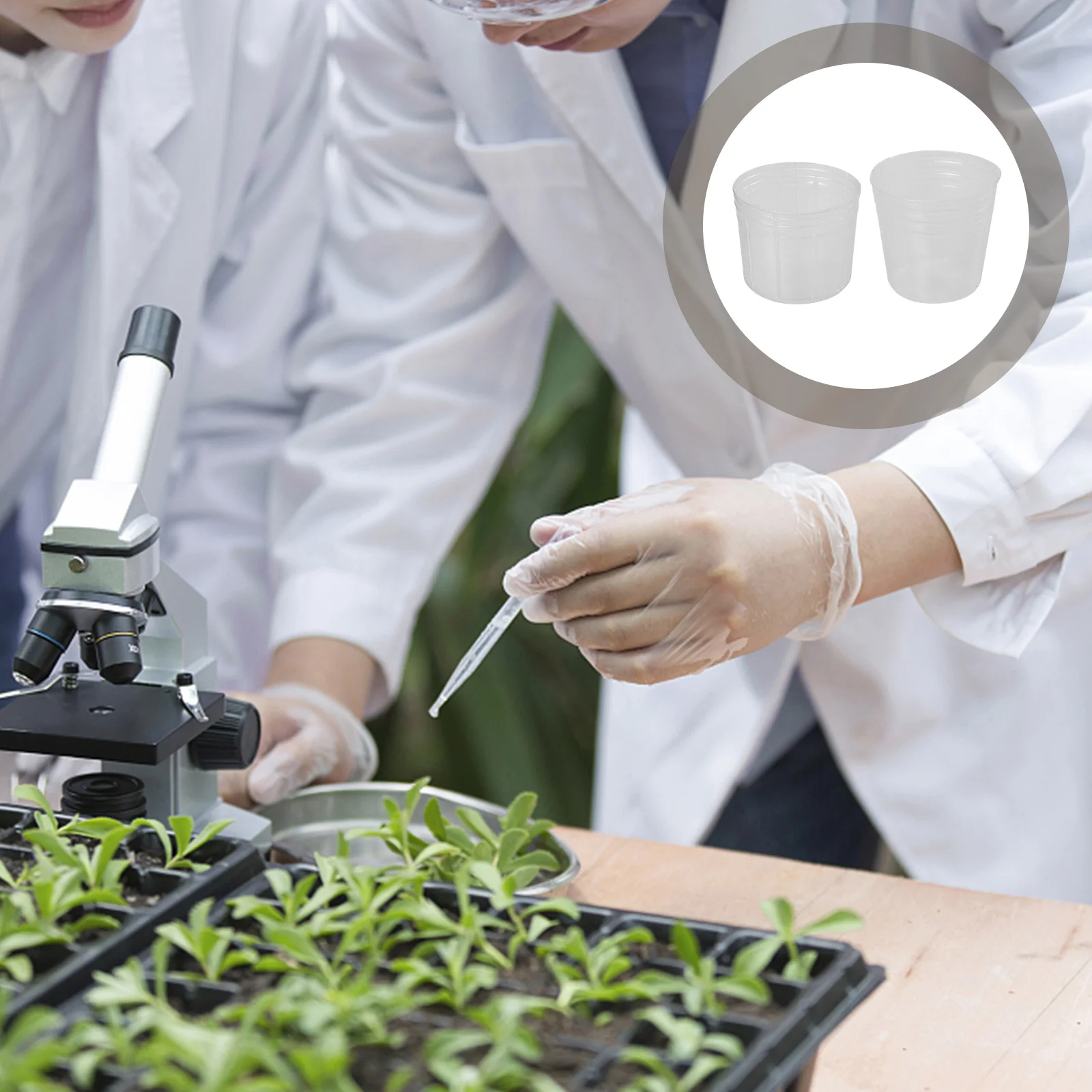 

50Set Plant Cultivation Cups Reusable Plastic Flowerpots for Sprouting Seeds Transplanting Seedlings Garden Growing Containers