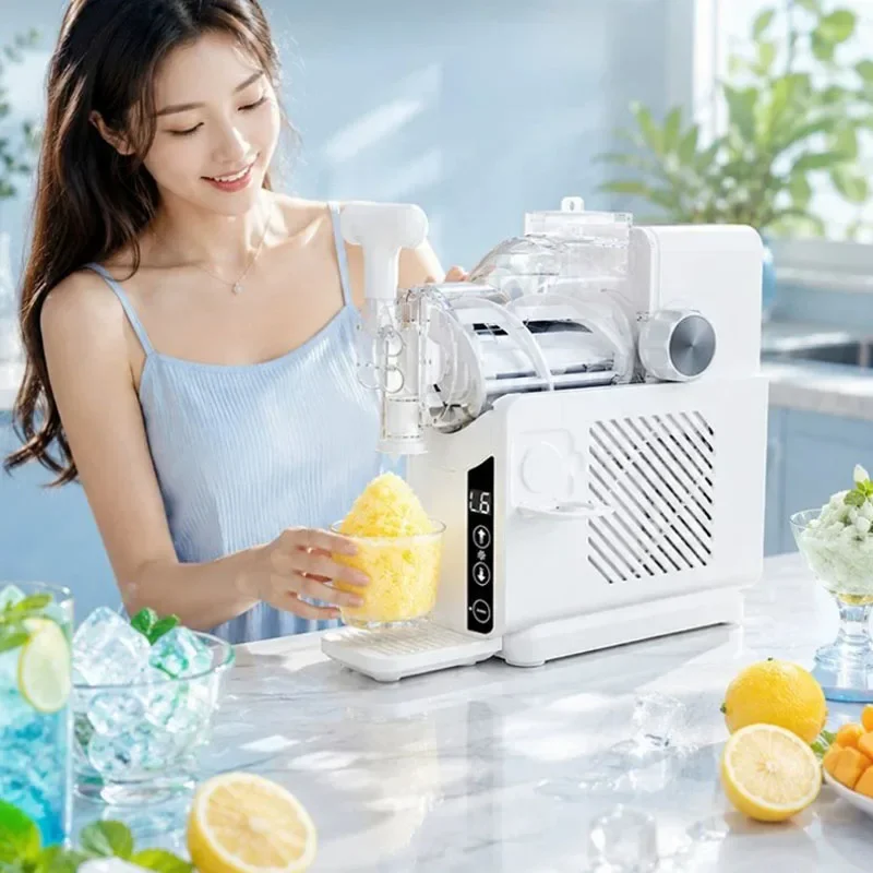Countertop Slush Machine Automatic Snow Cone Maker Commercial Household Ice Slushy Making Machine
