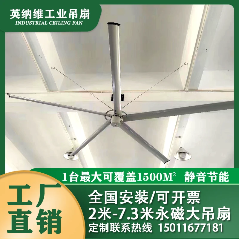 Fan Large wind energy saving permanent magnet farm Factory building Warehouse Gymnasium