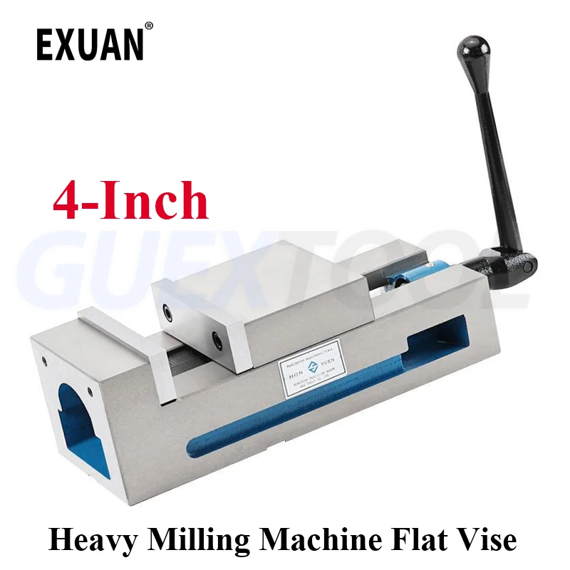 4-Inch Heavy Milling Machine Flat Vise with Corner Fixed Integrated Precision Machine Vise Smooth Surface Milling Machine Pliers