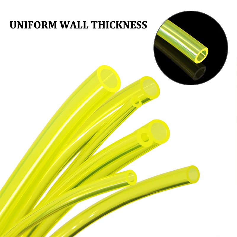 Tubo de combustible de 1 - 50m, ID amarillo, 2mm, 2,5mm, 3mm, 4mm, 5mm, 6mm, 7mm, motores pequeños, tubo de combustible de gasolina Universal para recortadora, soplador de motosierra
