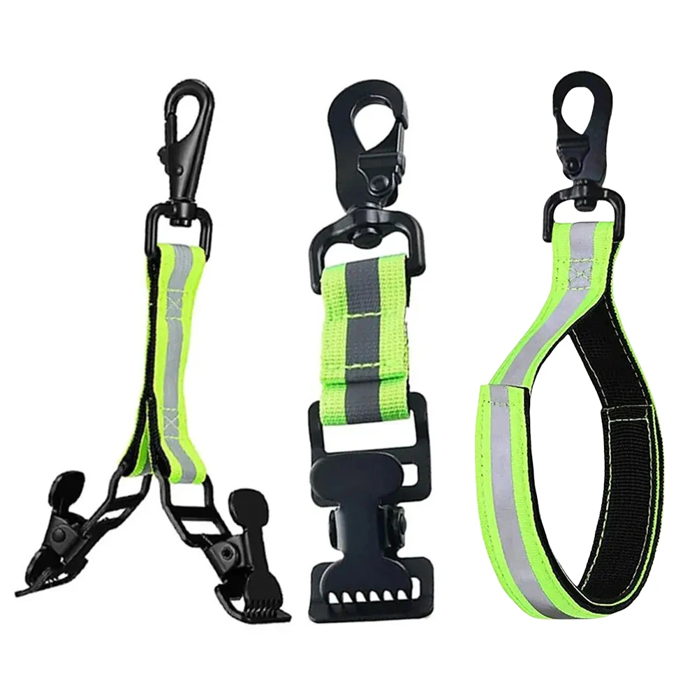 Reflective Trim Glove Holder Gloves Belt Clips Glove Clip Strap Keeper For Emergency Firefighter Rescue Fire Gear Accessories