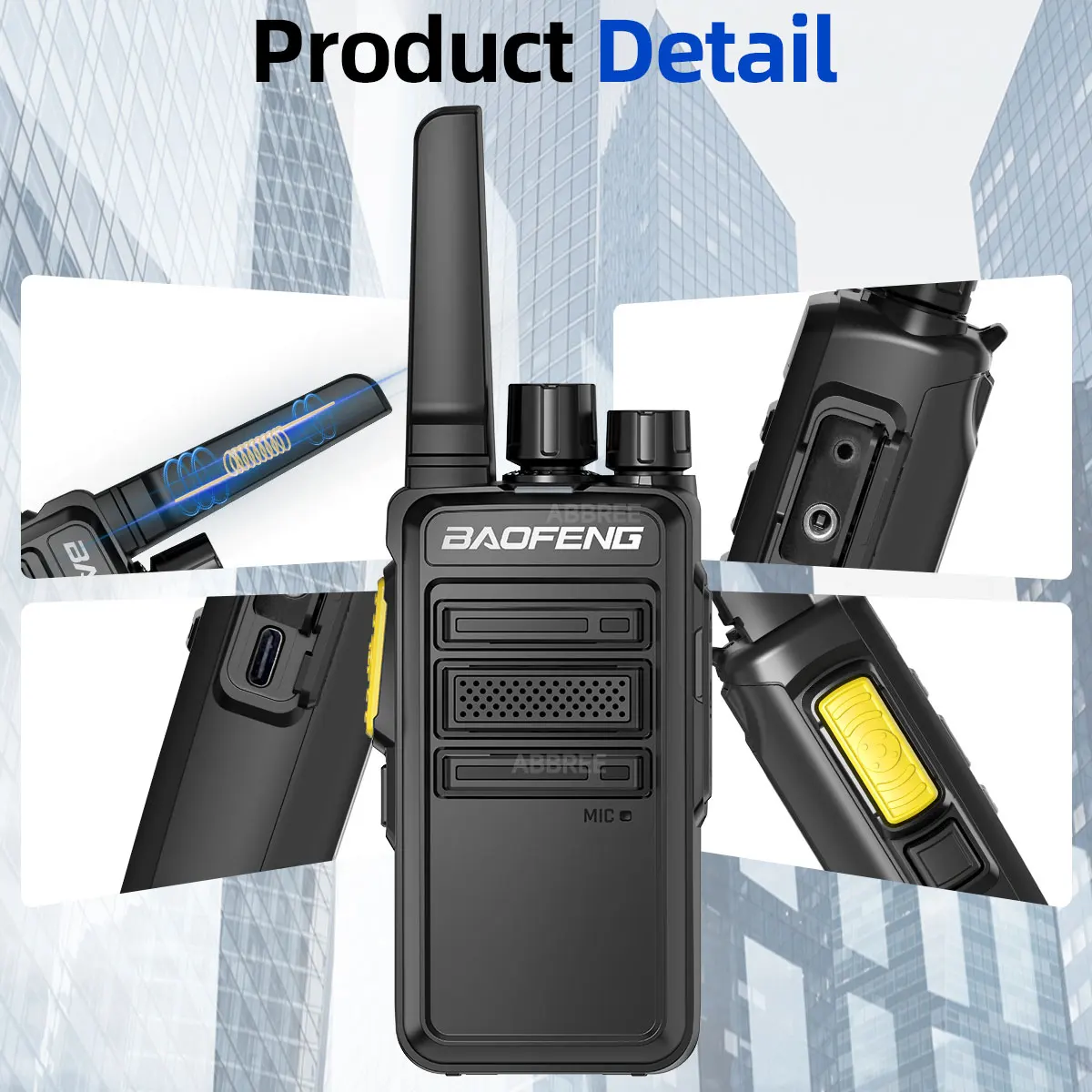 Baofeng BF-V12D GMSK Walkie Talkie Digital Copy Frequency HD Encrypted Call Noice Reduction Radio Two Way Radio BF-888S Upgrade image 5