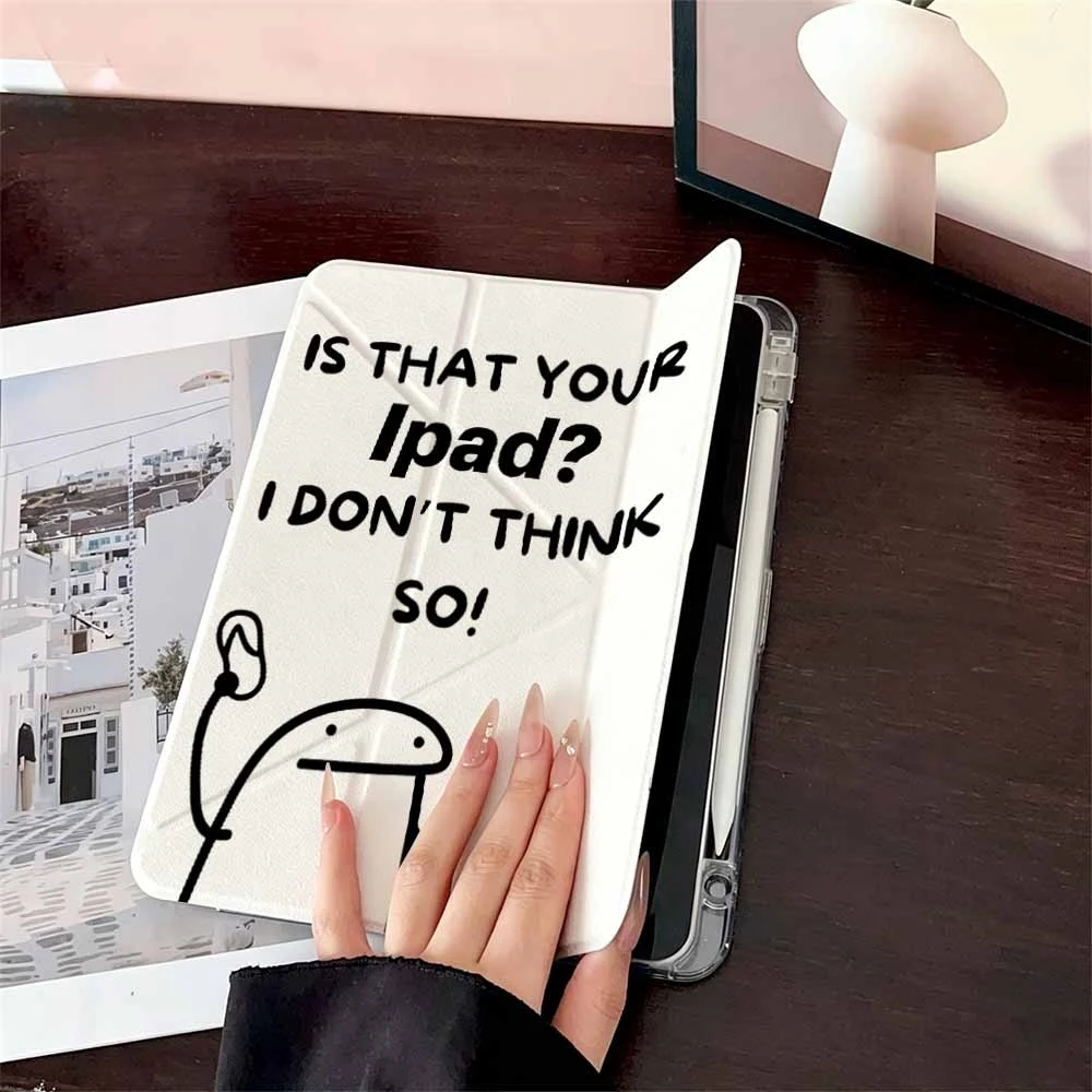 Funny Meme Doodle For Samsung Galaxy Tab A8 A9 A11 S6 S7 S8 S9 S10 FE Plus Lite Protective With Pen Slot Tablet Case