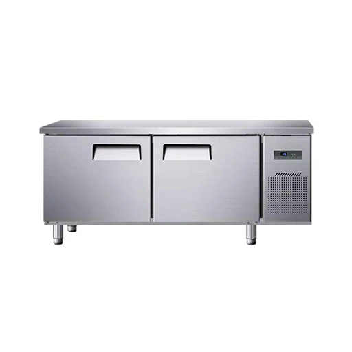 -For Double Temperature Stainless Steel Commercial Refrigerating Workbench with Motor  Freezer & Operating Table&