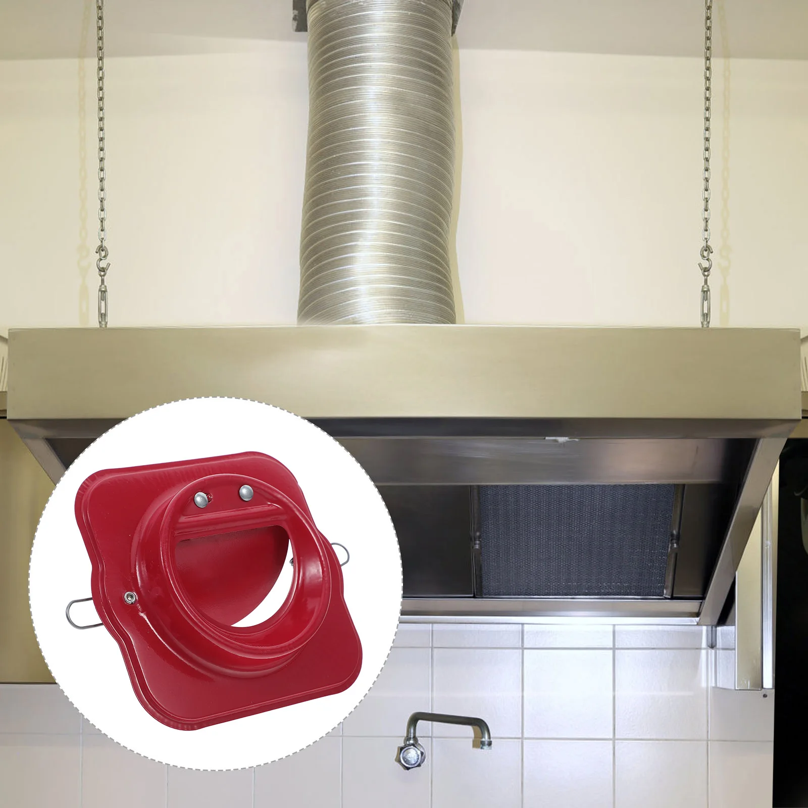 

Stainless Steel Exhaust Extractor Fan Backflow Preventer Check For Kitchen Public Restroom High-Temperature Metal Valve