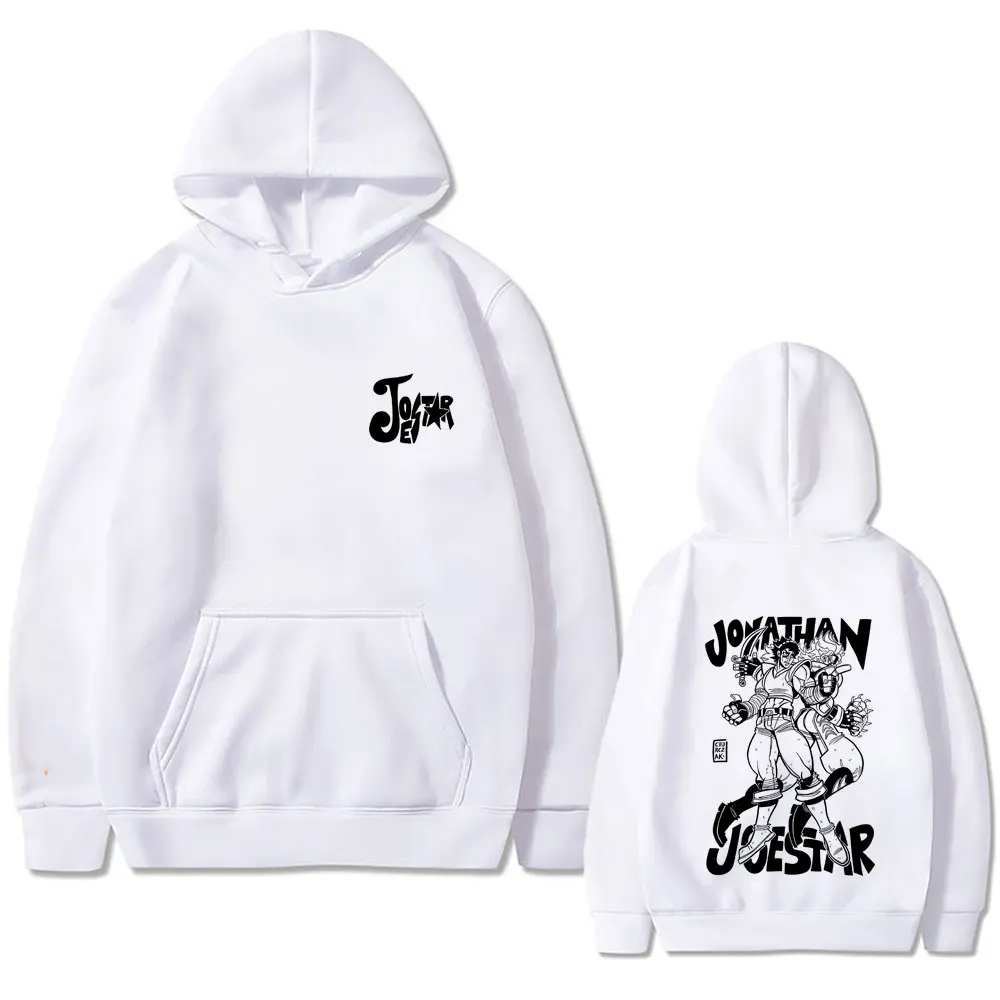 アニメ ジョジョの奇妙な冒険 パーカー ジョナサン・ジョースター グラフィック プルオーバー メンズ レディース カジュアル ヴィンテージ オーバーサイズ フード付きスウェットシャツ