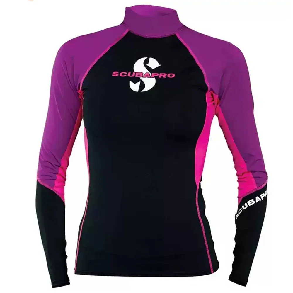 

Womens Rash Guard Long Sleeve Surfing Uv Sun Protection Diving Suit Swimming Tight Shirt Gym Clothes Rashguard Prevent Jellyfish