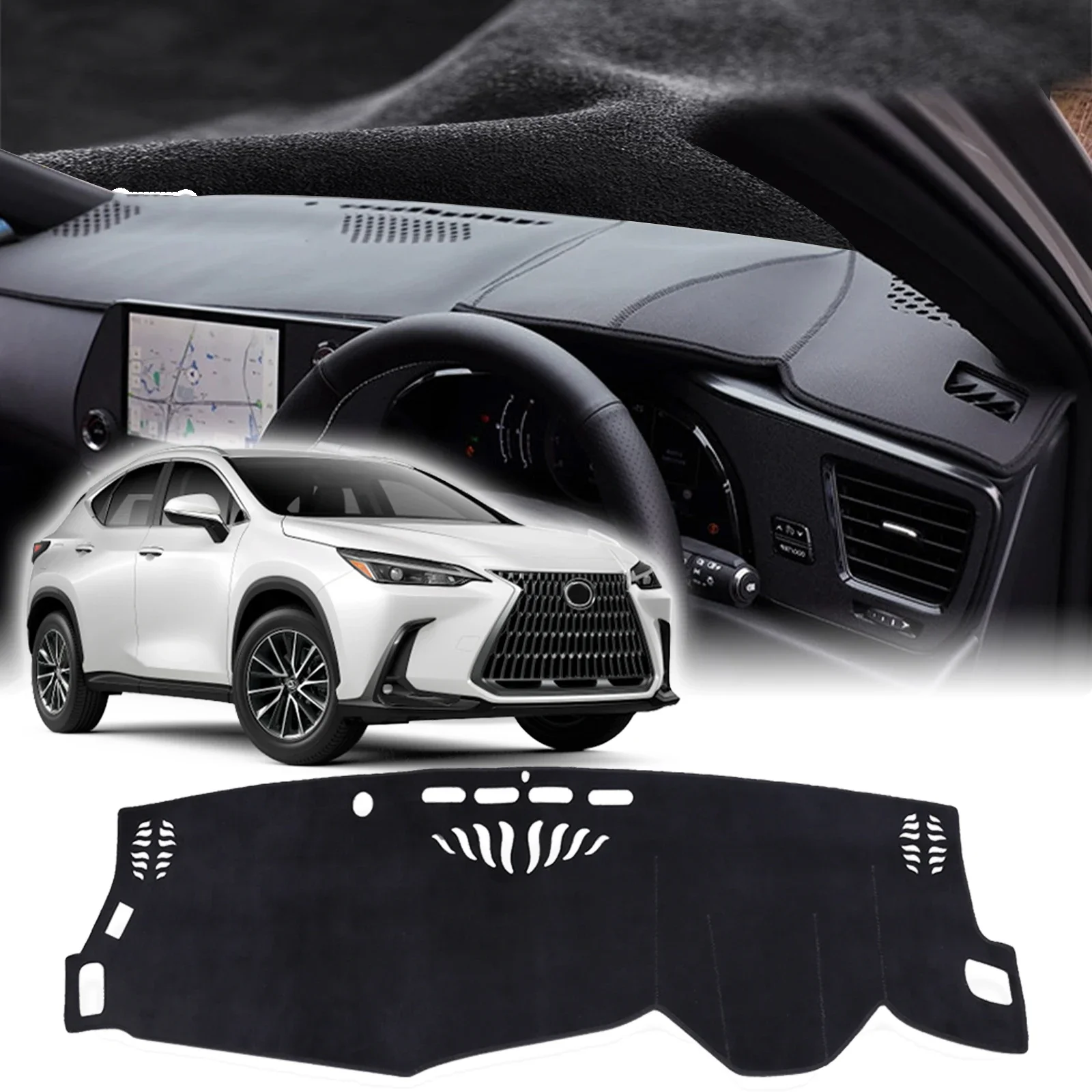 

For Lexus NX 350h 450 AZ20 2022-2026 Accessories Car Dashmat Dashboard Cover Pad DashMat Sunshade Protective Carpet