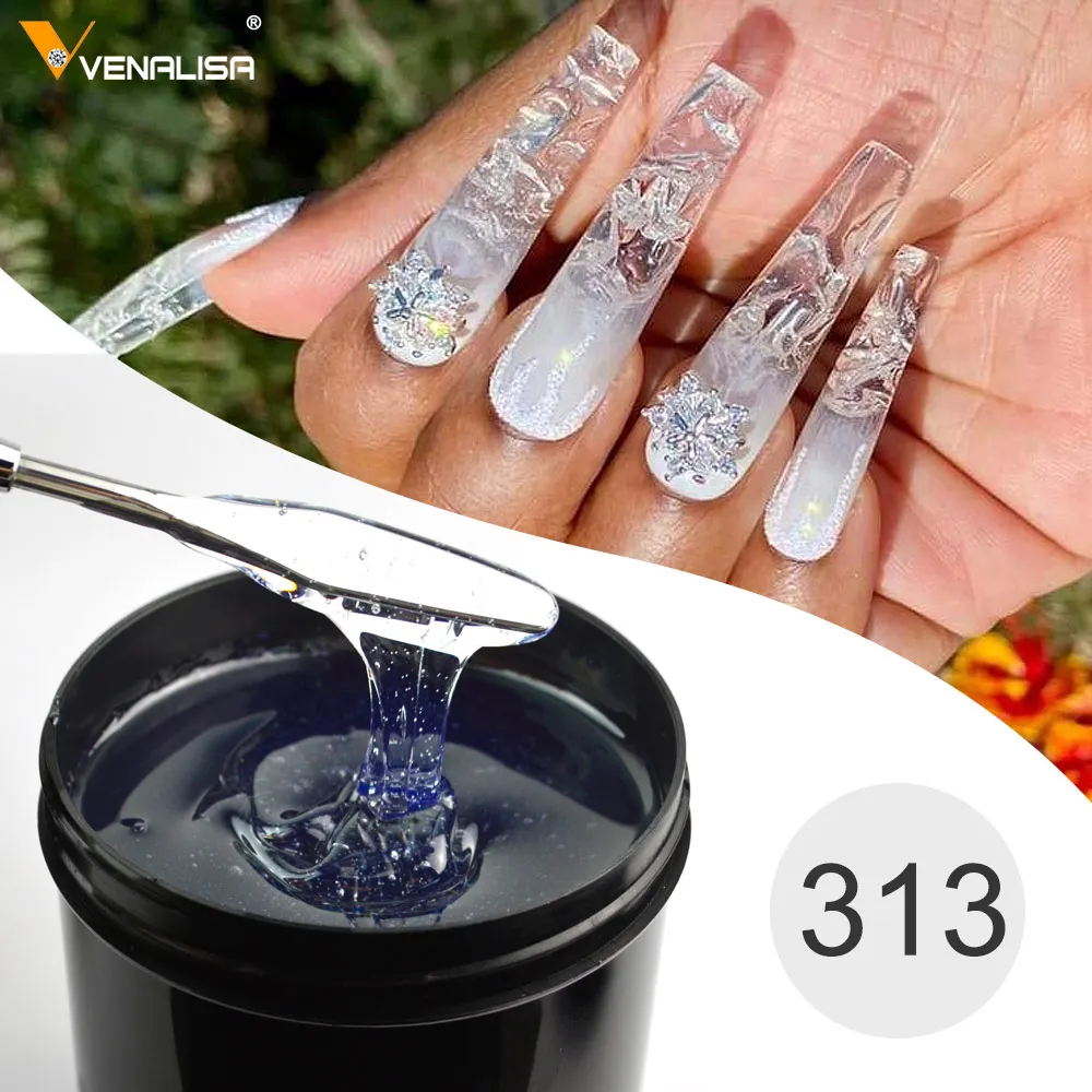 VENALISA Halloween Milky Pink Thick Rubber Glitter Camouflage Color Coat Jelly Gel Varnish Lacquer Soak Off UV LED Gel Polish - Image 3