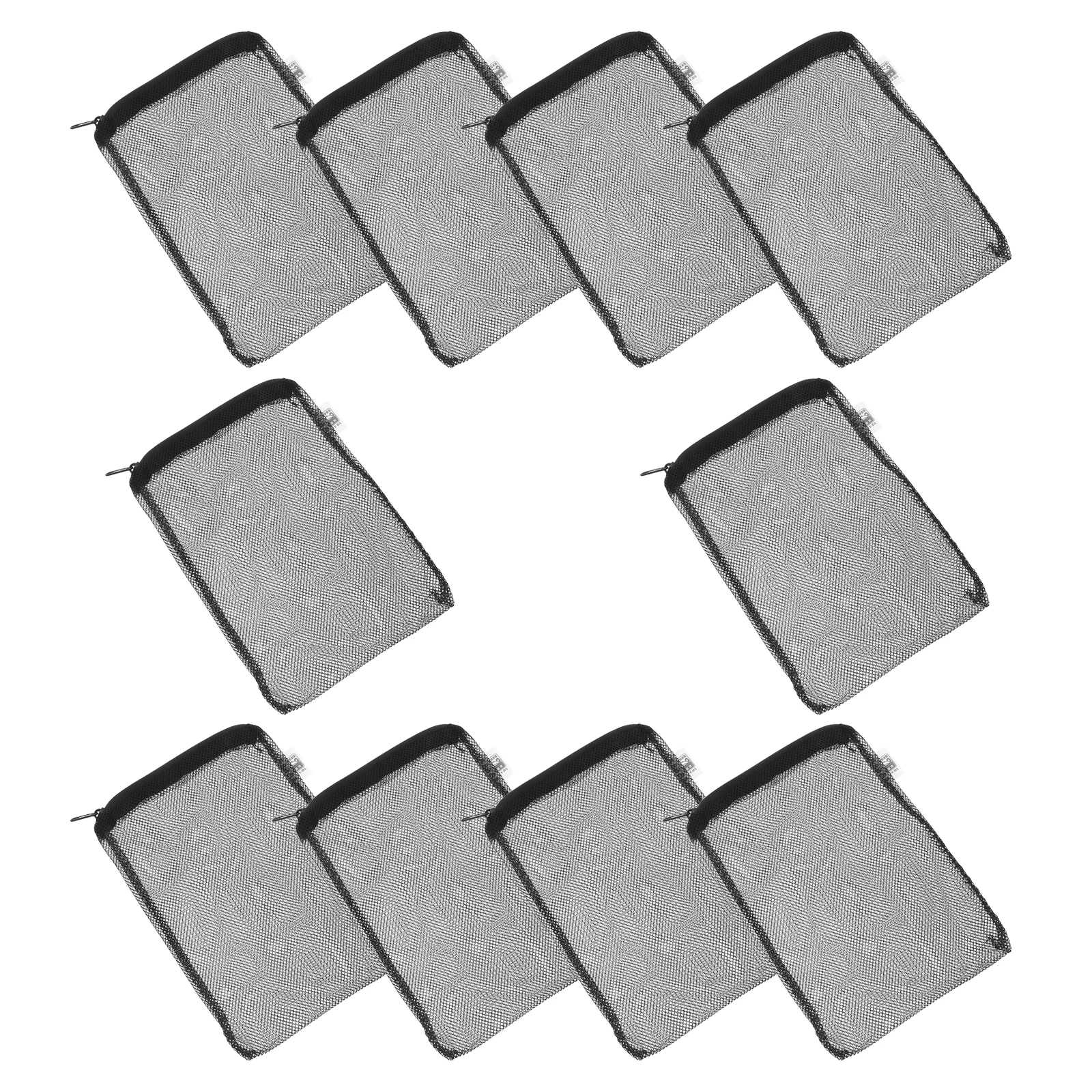 

10Pcs Aquarium Filters Media Bags Mesh with Zipper Reusable Fish Tank Filters Bag for Ceramic Rings Activated Charcoal