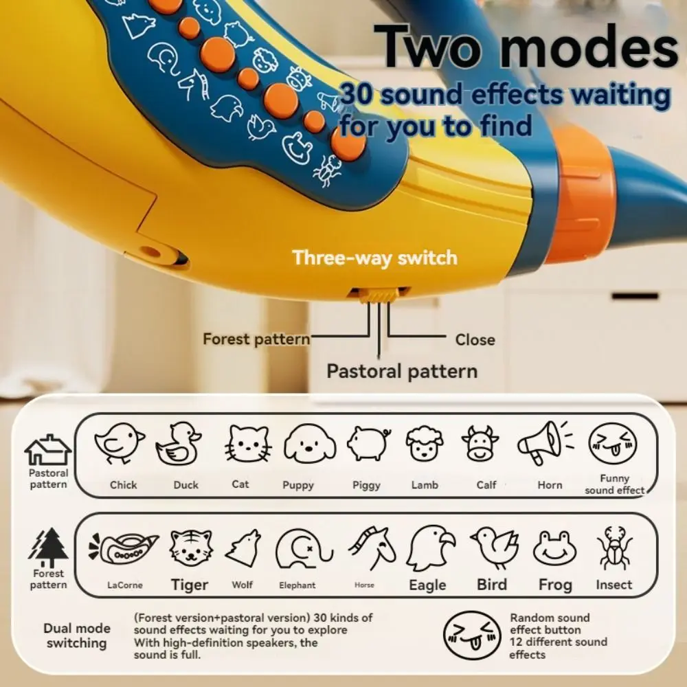 30-Sound Tier Party Pfeife Interaktive Simulation Tiere Rallye Horn Spielzeug mit Riemen Kreativität Kinder Instrument Musik Spielzeug