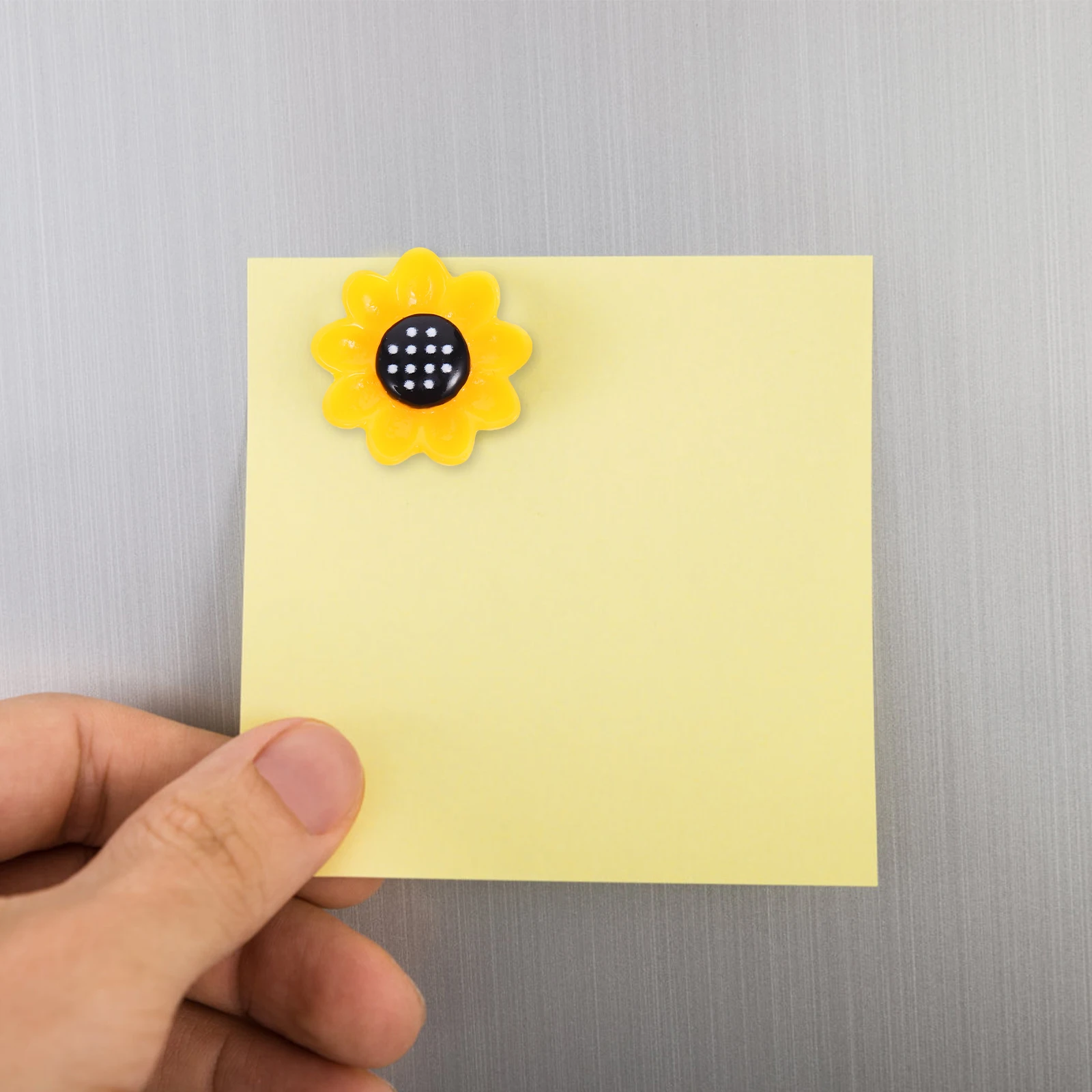 

Colored Refrigerator Sticker Sunflower Magnets for Fridge Black Magnetic Household
