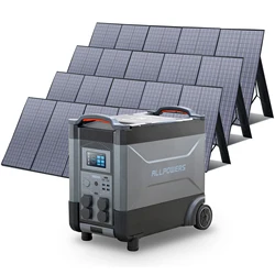 ALLPOWERS MPPT Solar Generator R4000, 4000W Portable Power Station with Solarpanel 400W 800W 1200W 1600W (Optional) for Camping