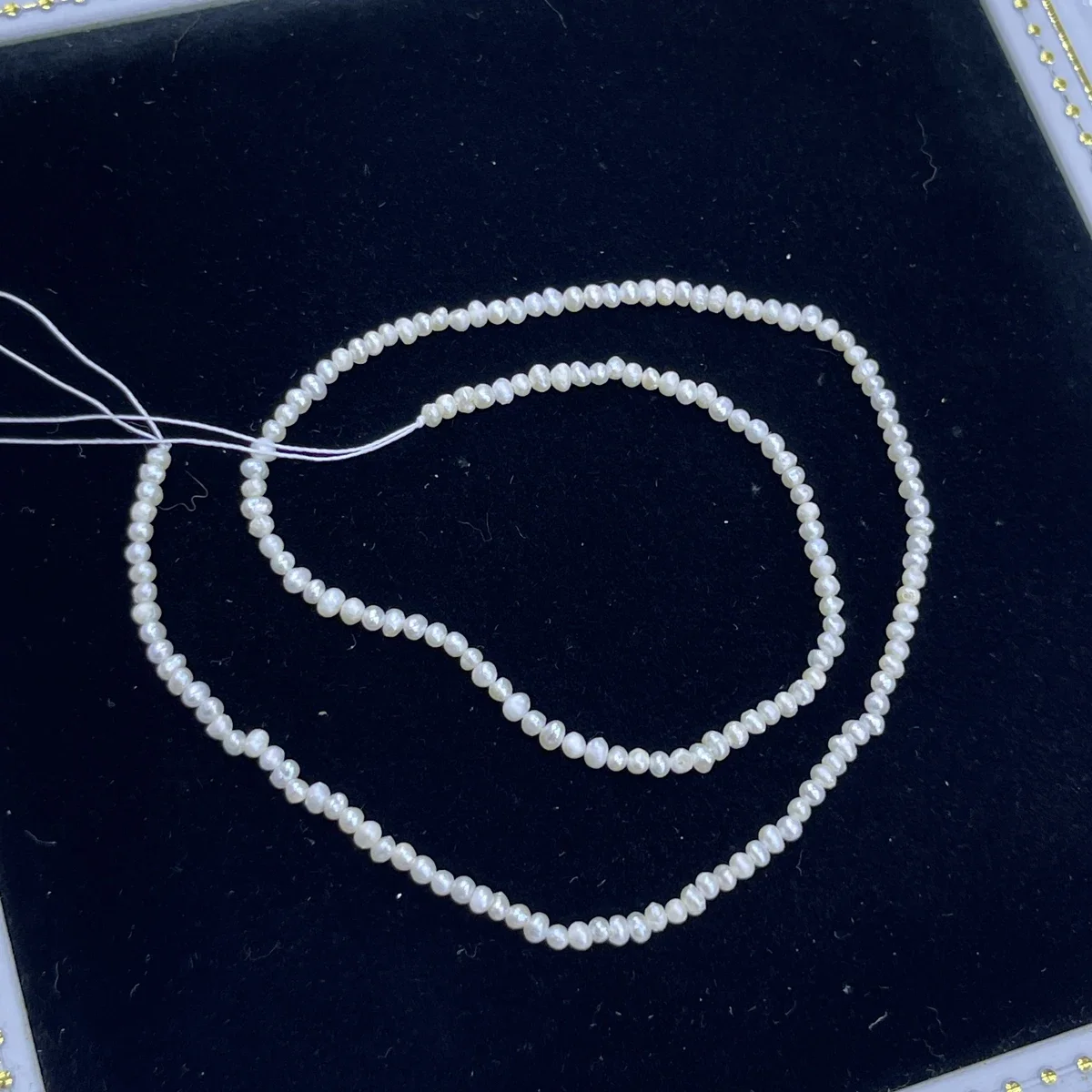 Natural Freshwater Pearl 2-2.5mm AA Fine Buns Round Loose Bead Jewelry Make DIY Necklace Bracelet Accessories Gift Women Wedding