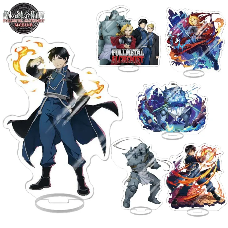 Fullmetal Alchemist Figure Acrylic Standing Signs Anime Edward Elric Character Ornaments Model Standing Sign Decorations Gifts