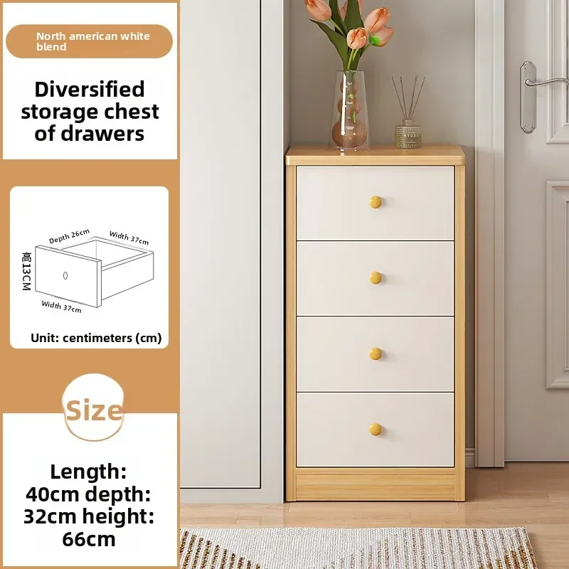 Factory Minimalist Household Goods Narrow Chest, Wall Storage Rack, Multi-layer Corner Cabinet With Drawers