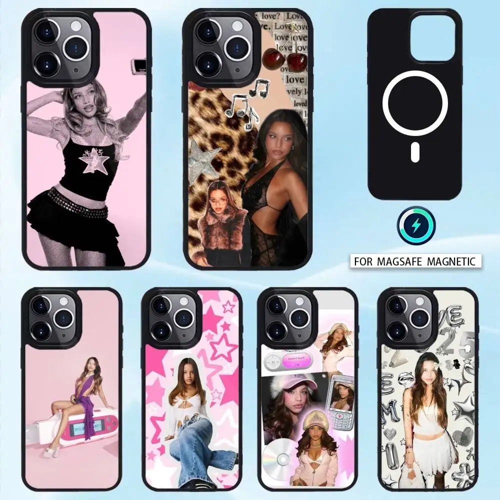 

E-Emilia mp3 Mernes Phone Case For iPhone 16,15,14,13,12,Pro,Max For Magsafe Magnetic Wireless Charging