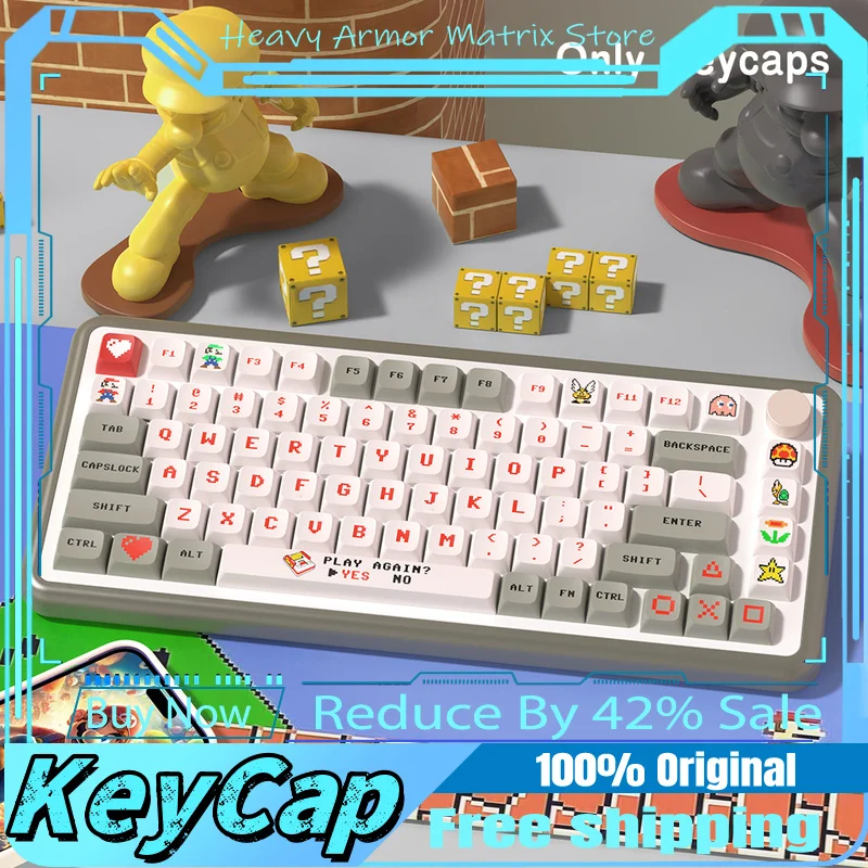 

Video Game Theme Keycaps 139 Keys Xda Profile Pbt Mechanical Keyboard Anime Cartoon Cute Office Collection Festival Gift Keycap