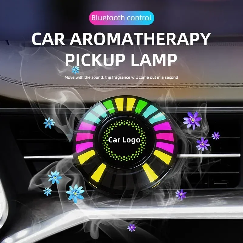 1pcs Car Fragrance Aromatherapy Light LED RGB APP Control Intelligent Ambient Music Rhythm Lamp For BMW Honda Toyota Audi Benz