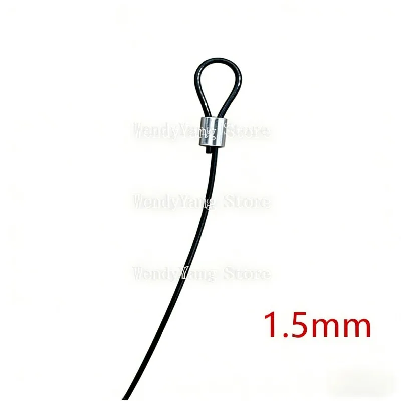 

Suitable for0.38-6mm20M-100M Black Nylon Coating with Built-in304StainlessSteel Wire Rope,Sea Fishing LineChain Hook LineCrystal