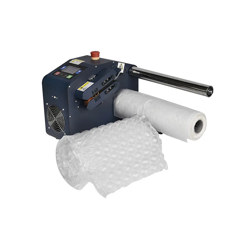 High-speed multifunctional buffer packaging bag inflator gourd film pillow two rows