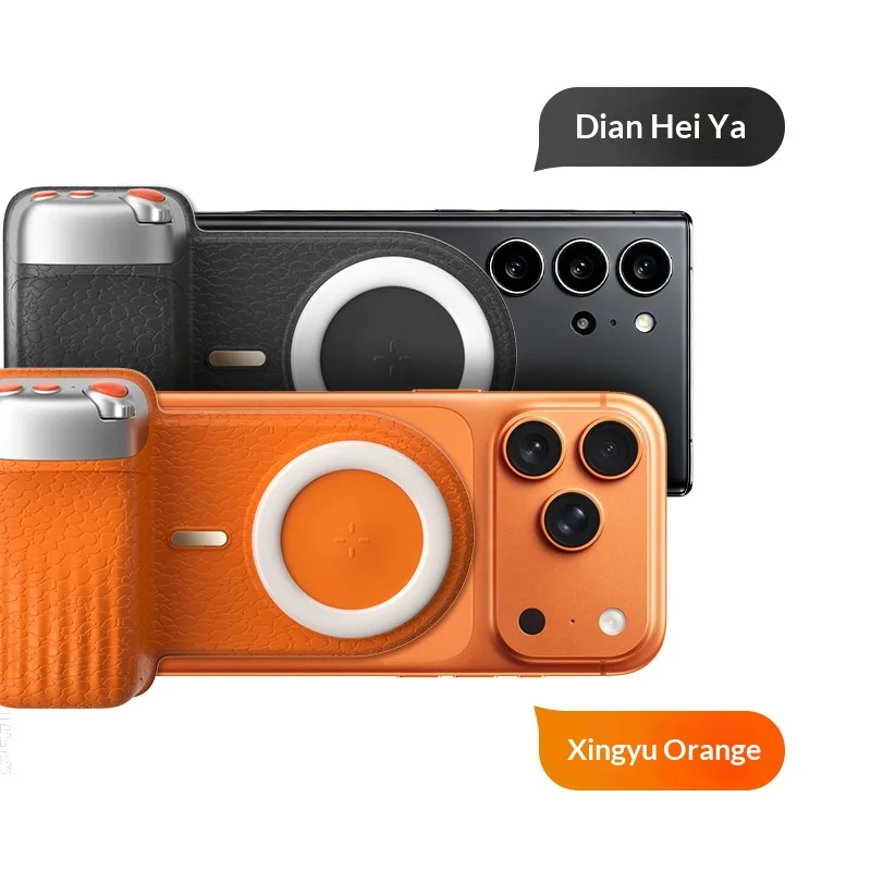 Magnetic Bluetooth Selfie Handle Three Colors Fill Light Phone Photography Grip Handheld Shooting Holder For Mobile Vlog Video - view 3