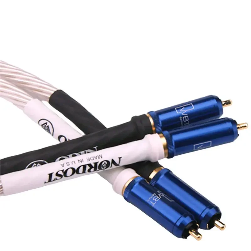 NORDOST ODIN Generation Flagship Pure Silver HIFI Audio Amplifier Double Lotus RCA Cable