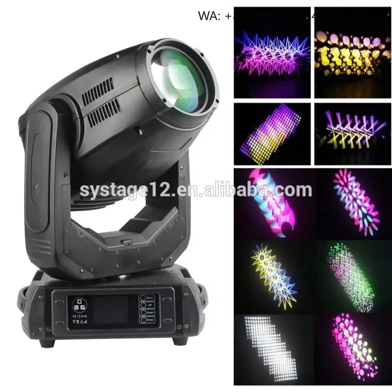 280W 10R 3IN1 Sharp Moving Head Beam Light DMX Sync Stage Lamp for Festival Wedding Live Stage Decoration