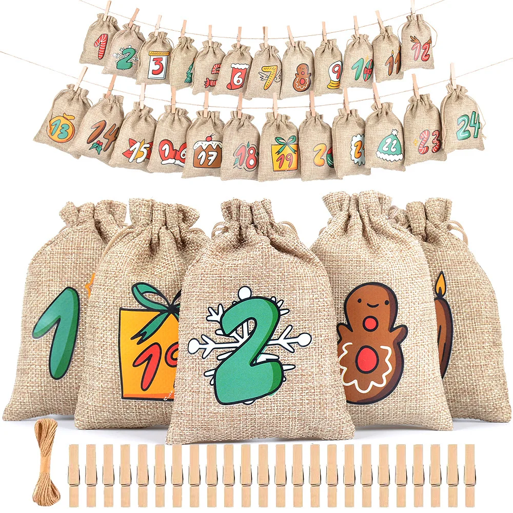 24日間のクリスマスカウントダウンアドベントカレンダー、番号 - Advent Calendar Gift のレビューと価格
