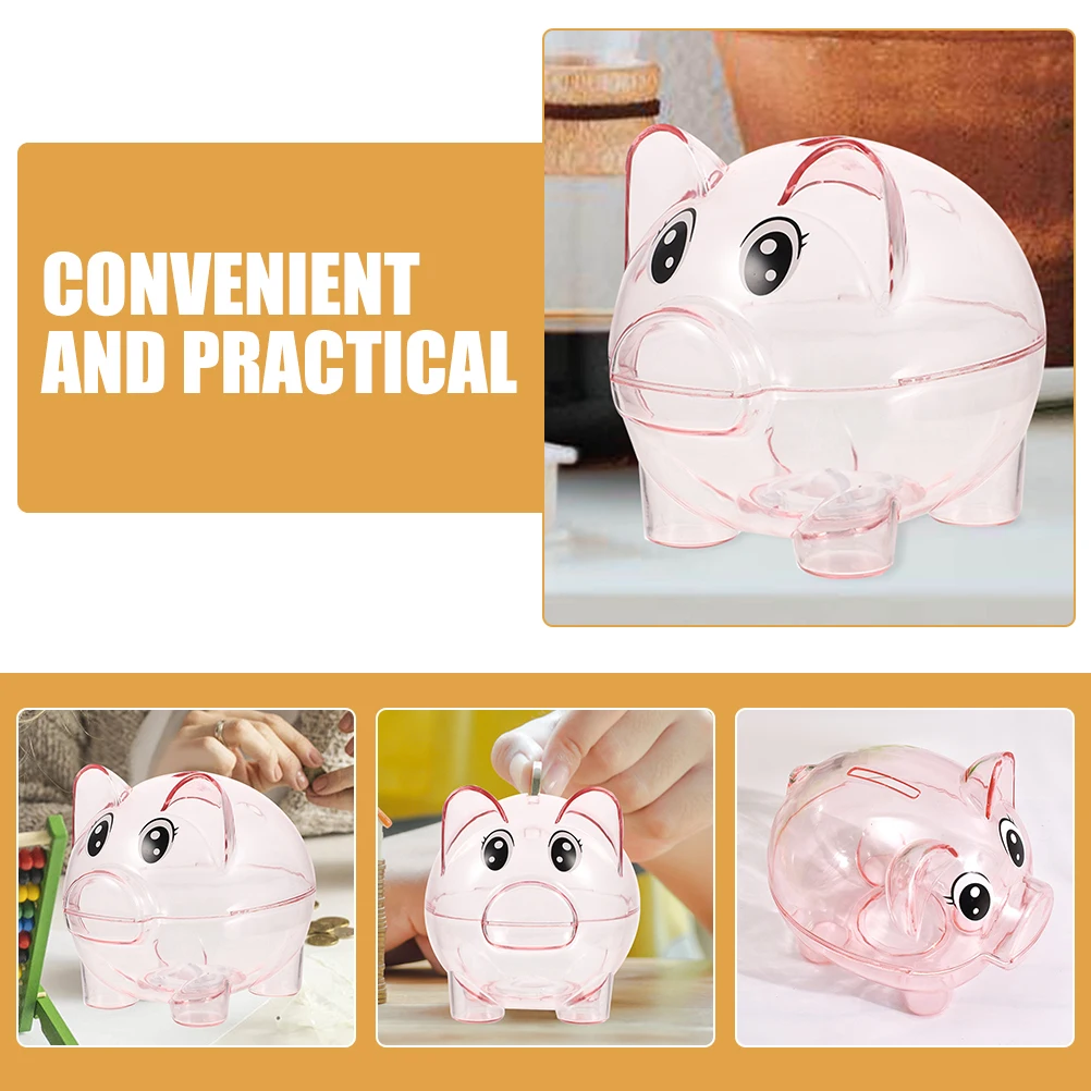 

's Piggy Bank Money Banks for Cute Savings Pot Large Container Change Pink Piggybank Coin ' Toddler