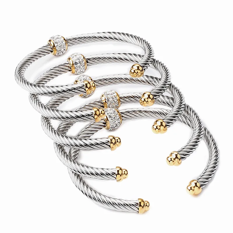 Neues Edelstahlarmband 18K Gold Damen Modeschmuck Geschenk für Frauen