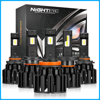 NightEYE H7 H4 H11 90W 15000LM 6000K Car Headlights Bulbs Decoder Automobile LED Headlamp Front Head Lights 12V 24V F03