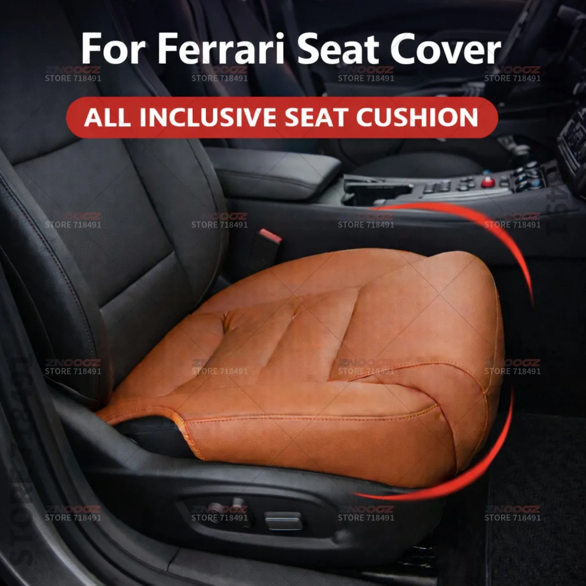 

Подушка-удлинитель для сиденья с эффектом памяти для Ferrari Roma Portofino M 296 GTB, накладка на сиденье, аксессуары для интерьера