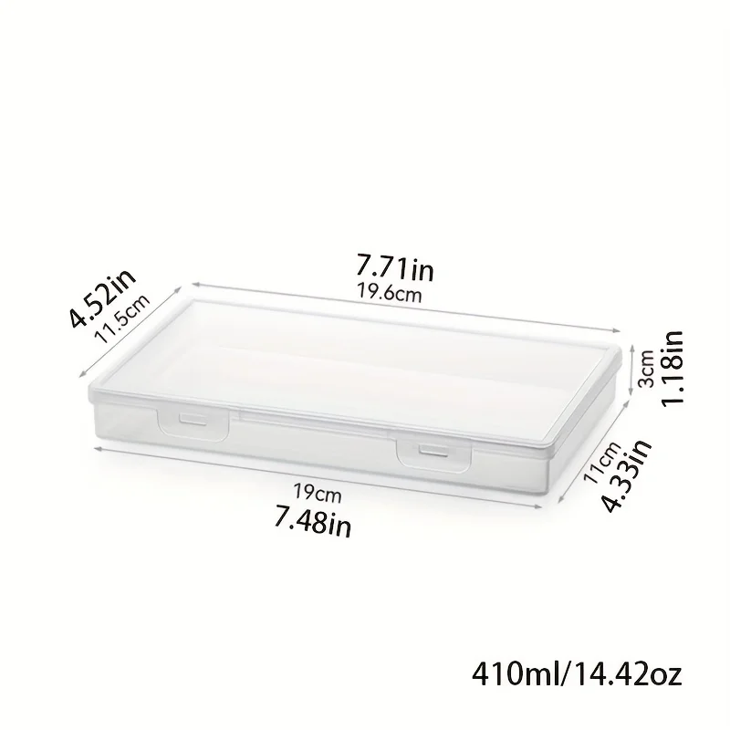 1PC butter and cheese storage box, portable refrigerator vegetable preservation packaging box, transparent cheese container