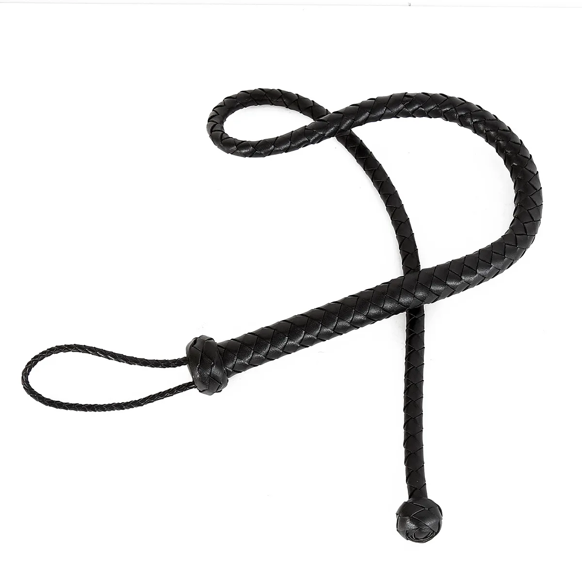 124CM PU Leather  Horse Riding with Wrist Strap HorseWhip