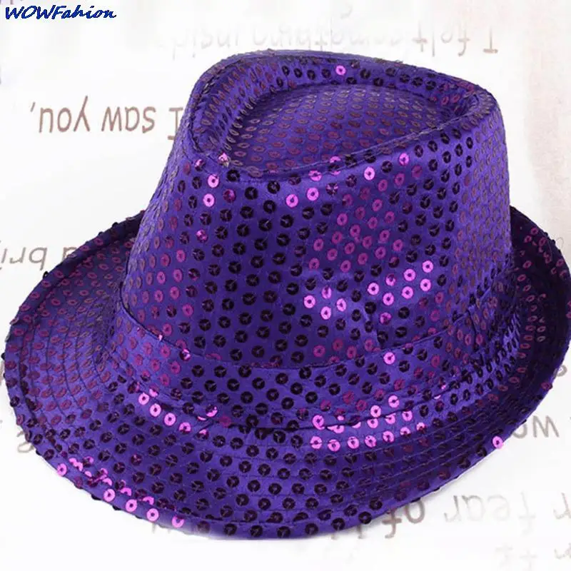 11 Colors Sequin Street Dance Korean Version Jazz Hat Solid Color Fashion Summer New Unisex Simple Performance Props Hat