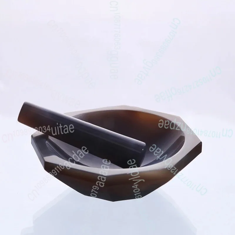 

30mm 50mm 70mm 100mm all sizes High Quality Natural Agate Mortar and Pestle for Lab Grinding 110mm 120mm 150mm 160mm 200mm