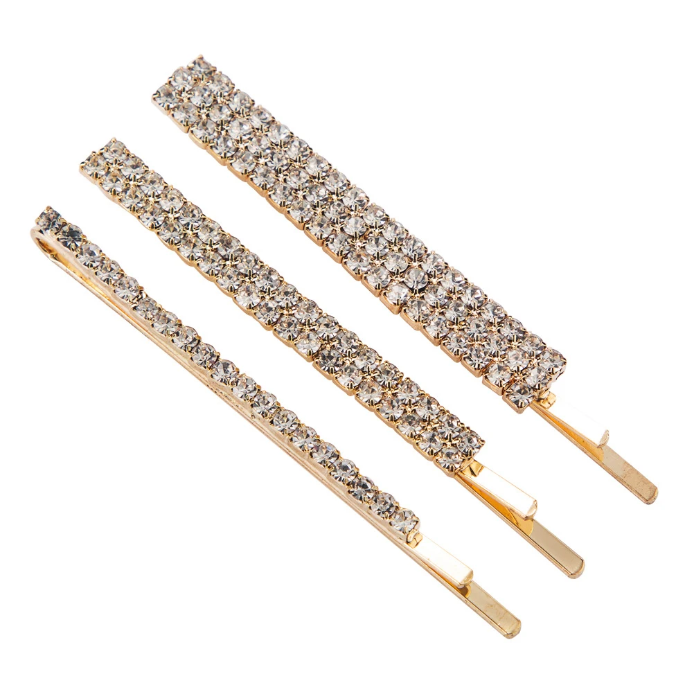 

3 Pcs Rhinestone Hair Clips Women Accessories Jeweled Hairpin Alloy Comb Fashion Creative Hair Accessories Gift Ideas