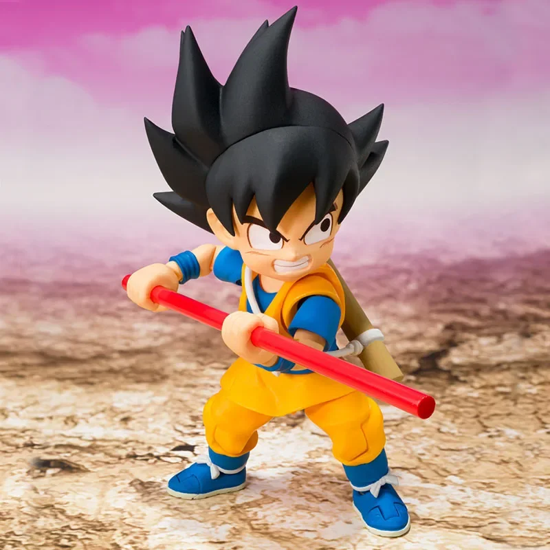 In Stock Bandai Original SHF Dragon Ball Son Goku (Mini) -DAIMA Anime Action Figure Finished Model Kit Toy Gifts for Kids